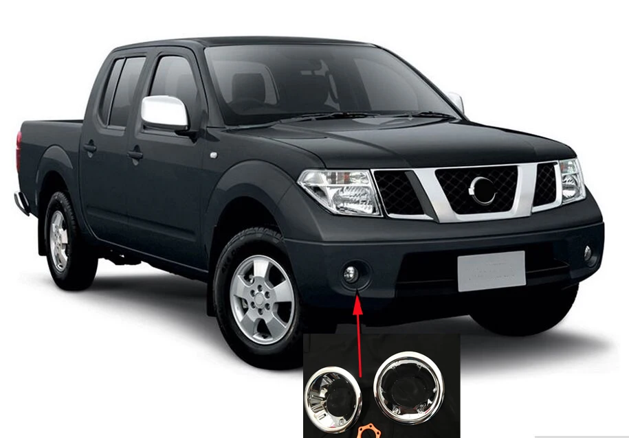 Хромированные аксессуары для nissan navara brute хромированная противотуманная фара