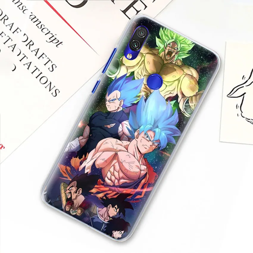Чехол для телефона Dragon Ball Saiyan Goku Vegetto Broly для Xiao mi Red mi 7 5 6 Pro Note 7 Pro 5 5A 6 mi A1 A2 8 Lite 9