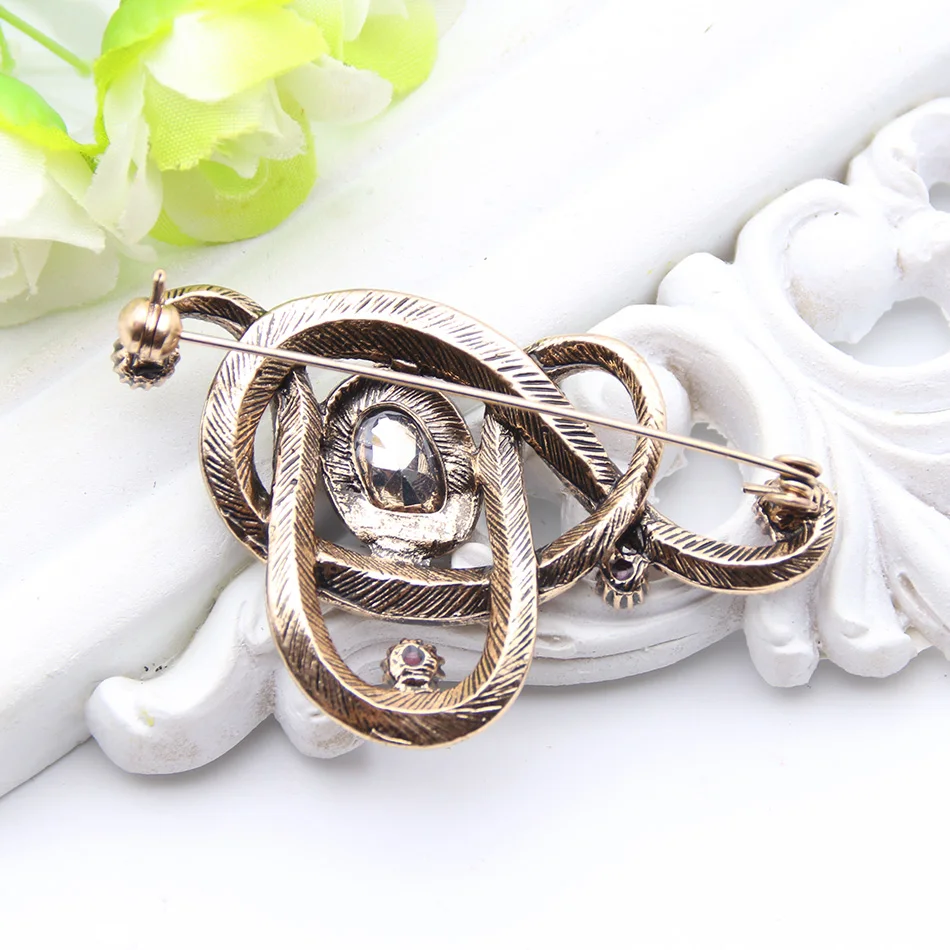 Винтажная Турецкая музыкальная нотации Женская брошка абстрактная леска