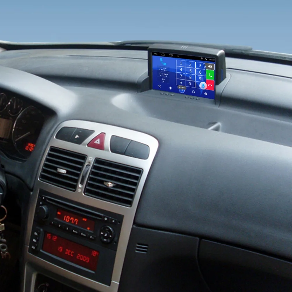 Обновленный Android 7,1 автомобильный Радио плеер Подходит для peugeot 307 Автомобильный видео плеер встроенный Wi-Fi gps навигация Bluetooth