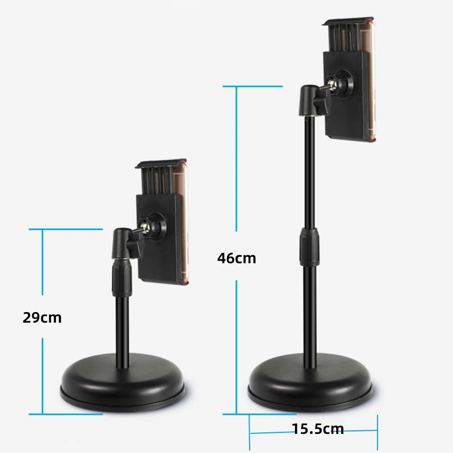 New Tabletop Mounts Stands with Holder for iPad Tablets iPhone Samsung Huawei Xiaomi Mobile Phones Tripod for Video Bloggers
