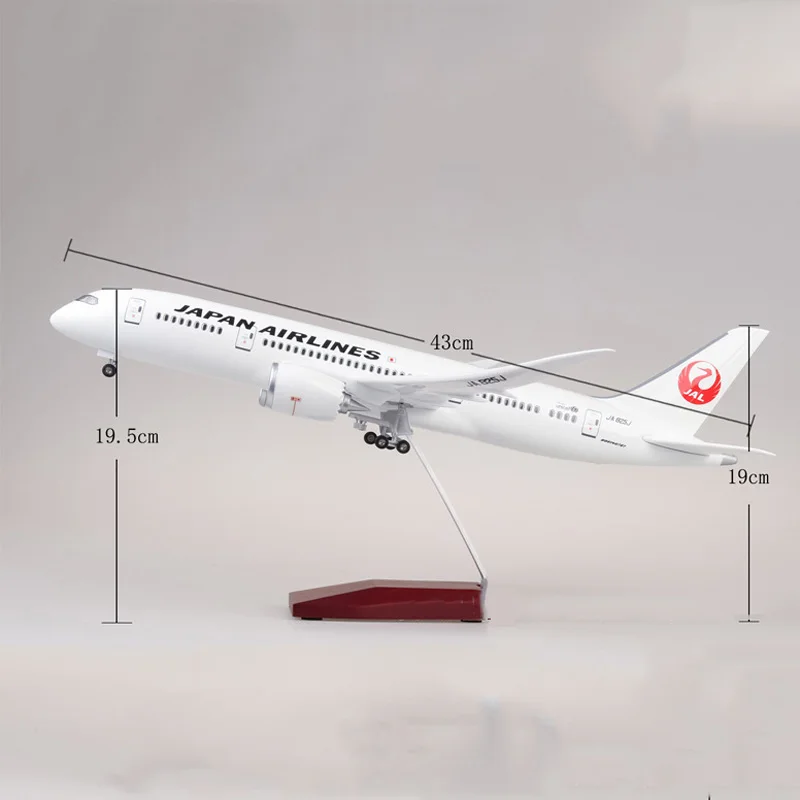 1/130 масштаб 43 см самолет Boeing B787 Dreamliner Американская модель самолетов W свет и