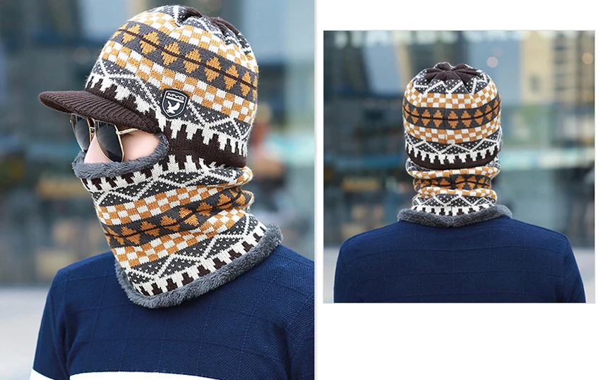 Новинка, Балаклава, зимняя, женская, мужская, Skullies, шерстяная, вязаная, Балаклава, шапка, маска ниндзя, теплый плюшевый Карманный головной убор, унисекс, снежная шапка