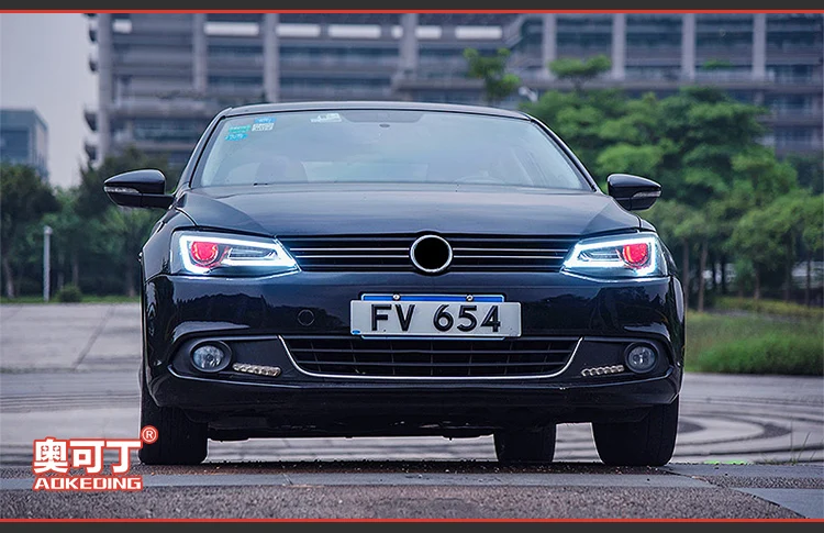 AKD автомобильный Стайлинг для VW Jetta фары 2011- Jetta mk6 mk7 светодиодный налобный фонарь A5 дизайн светодиодный Drl Hid Bi Xenon автомобильные аксессуары