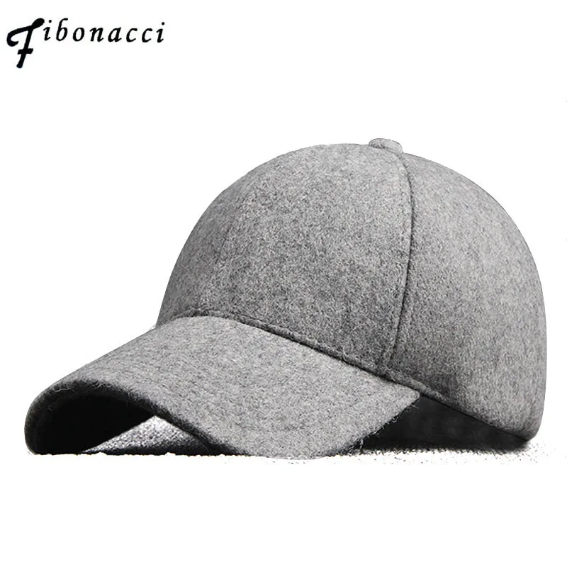 

Кепки для мужчин и женщин, Высококачественная шерстяная бейсболка, зимняя однотонная шерстяная фетровая Снэпбэк Кепка, Классические повседневные спортивные шапки