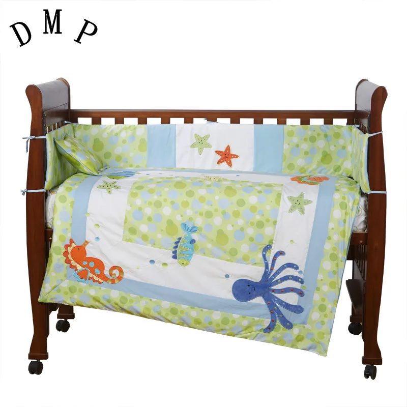 Комплект детского постельного белья с вышивкой 7 шт. | Мать и ребенок