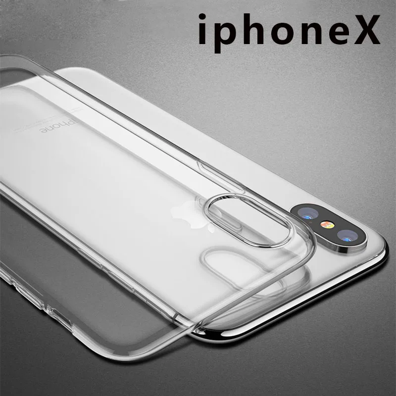 Чехол для Телефона iPhone 6 6S 7 8 Plus Роскошный прозрачный мягкий чехол XS Max XR X