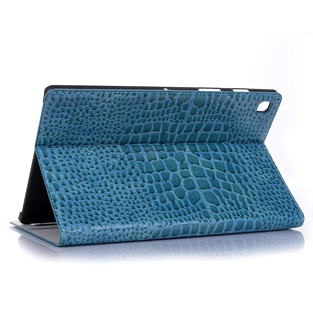 Умный кожаный чехол с крокодиловым узором для samsung Galaxy Tab S5e 10,5, чехол T720 T725, SM-T720 чехол+ Защитная пленка для экрана
