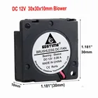 Gdstime 100 шт. DC 12 В 3 см 30x30x10 мм 3D вентилятор для принтера вентилятор 30 мм x 10 мм 3010 охлаждающий вентилятор для ноутбука маленький охлаждающий рукав 2Pin