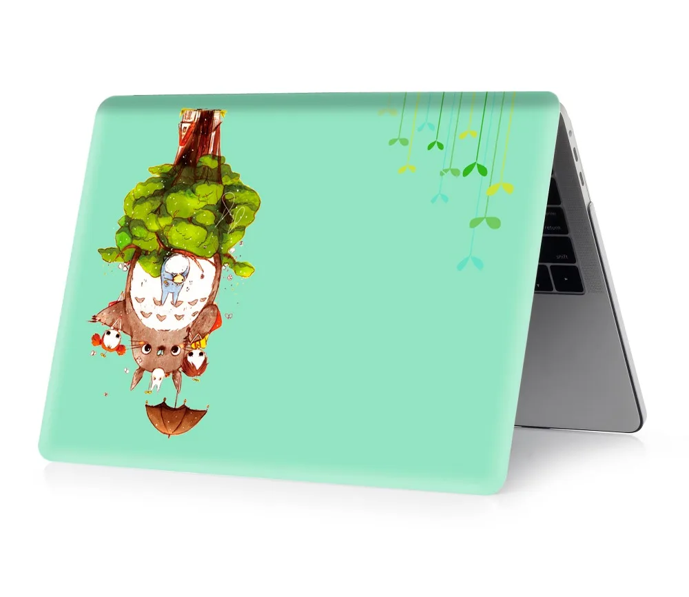 Чехол для ноутбука с цветной печатью Тоторо для Macbook Air 11 13 Pro retina 12 13 15 дюймов для New Air 13 или New Pro 13 15
