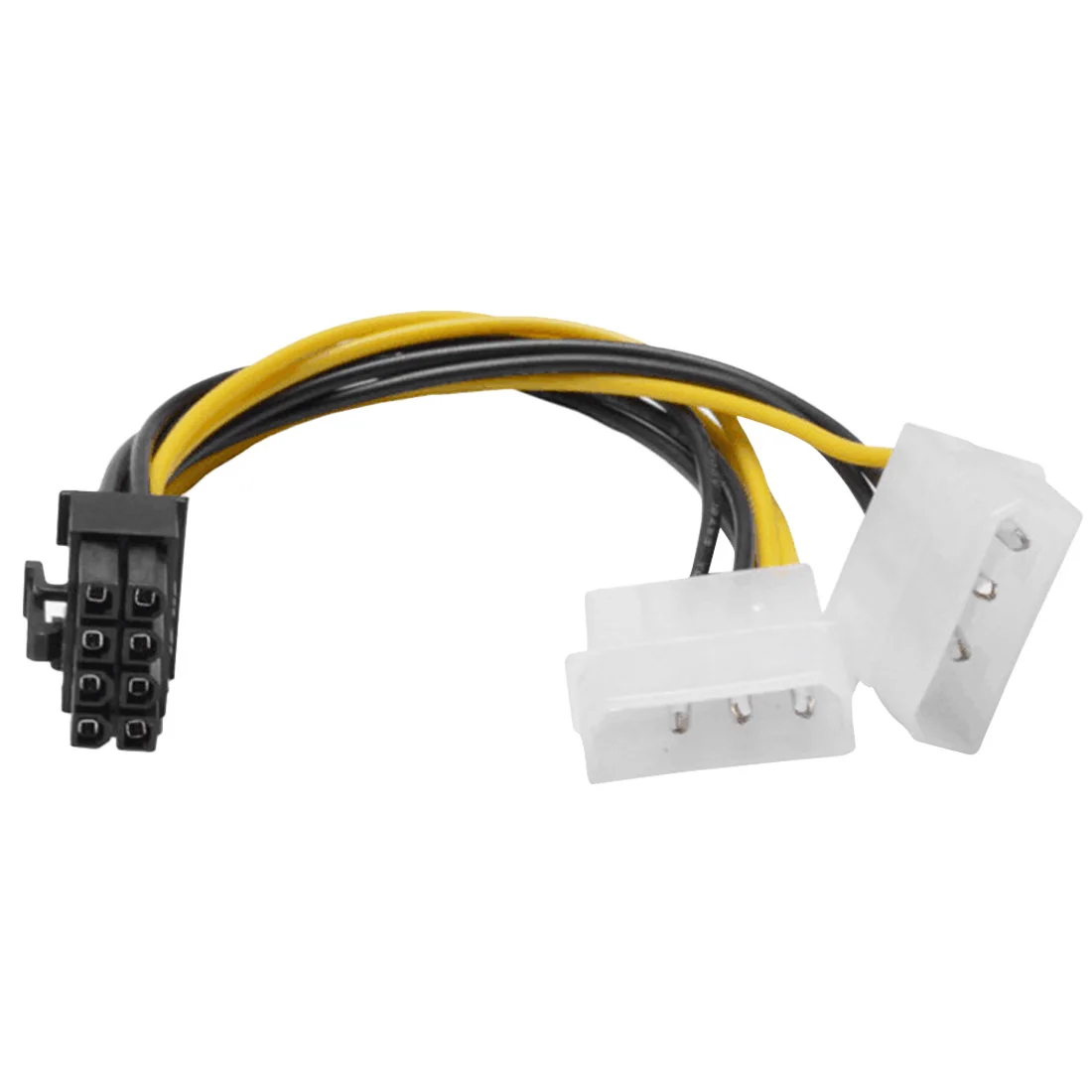 6 дюймов 2 x Molex 4 pin к 8 контактный PCI Express Видеокарта Pci e ATX PSU кабель преобразователя
