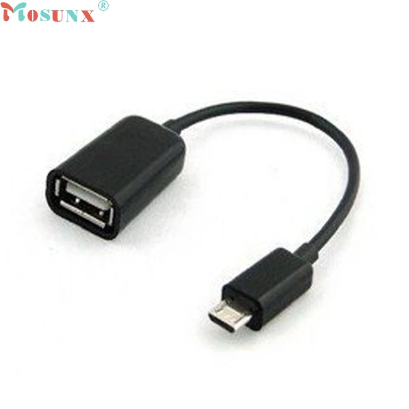 Mosunx заводская цена USB 2 0 A Женский к Micro B Мужской адаптер кабель хост Режим OTG
