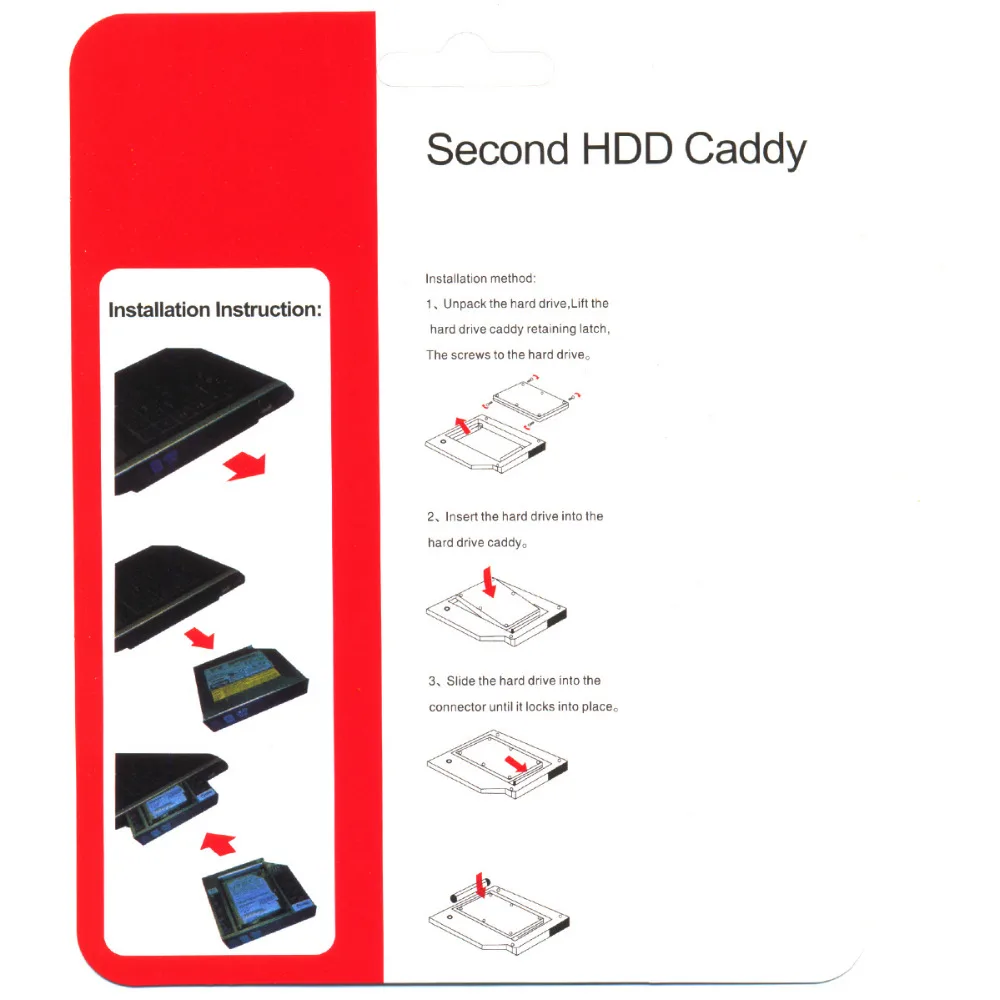 SATA 22pin HDD жесткий диск с жестким диском Caddy чехол для 12 7 мм Универсальный адаптор