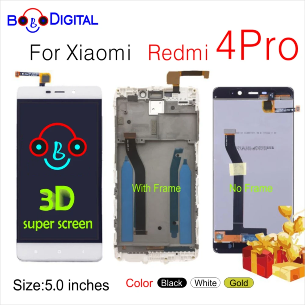 Для Xiaomi Redmi 4 Pro Prime ЖК-экран + кодирующий преобразователь сенсорного экрана в сборе