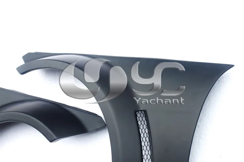 FRP стекловолокно комплект подходит для 12-13 Mercedes Benz W204 C63 AMG седан черная серия стиль более широкий обвес(бампер крыло боковые юбки