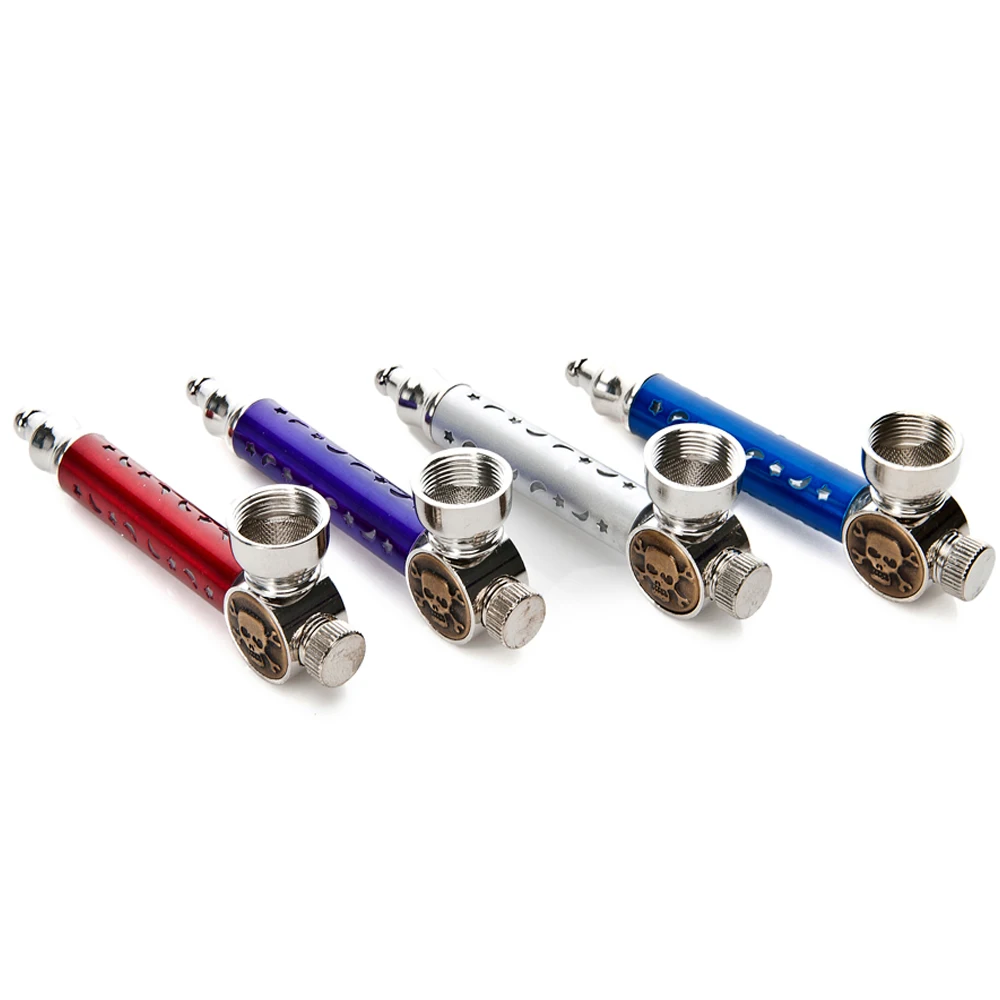 1 шт. Розничная и оптовая продажа луна звезды курительная трубка со светодиодной