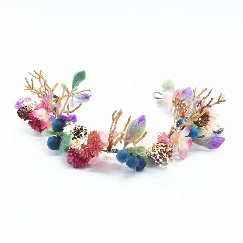 Аксессуары для волос вечеринок женская цветочная гирлянда женский головной убор