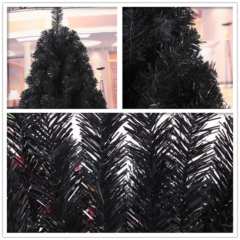 

1.5 m/150cm Novelty Black Widening Encryption Christmas Tree New Year Decor Navidad Xmas Party Decorations For Hotel Home ZA1485