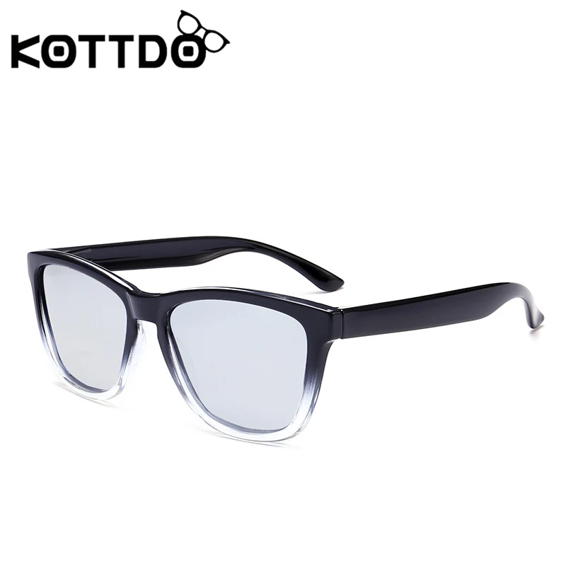 KOTTDO, модные мужские поляризованные солнцезащитные очки для женщин, черная оправа, мужские Квадратные ретро очки, брендовые солнцезащитные очки UV400