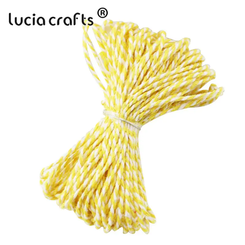 Lucia crafts SALE!10 м/упак. двухцветная хлопковая нить DIY Craft W0403|1 diy|cotton bakers twinecotton baker |
