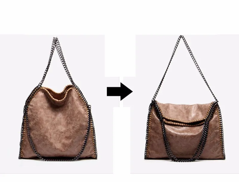 Женщины сумку мода 2016 скраб роскошные подлинная pu кожаная сумка цепи известный