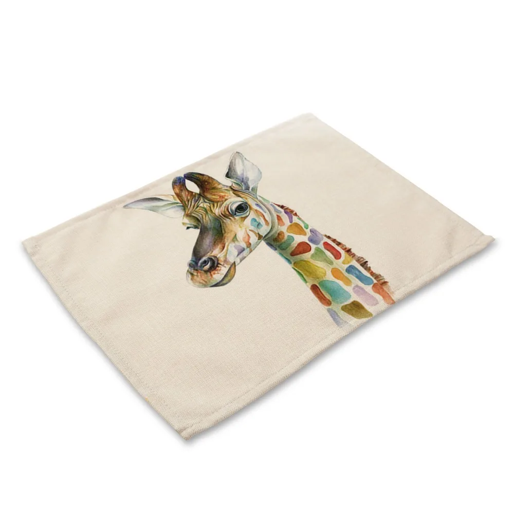 Набор креативных салфеток для обеденного стола в виде животных 42*32 см миска с