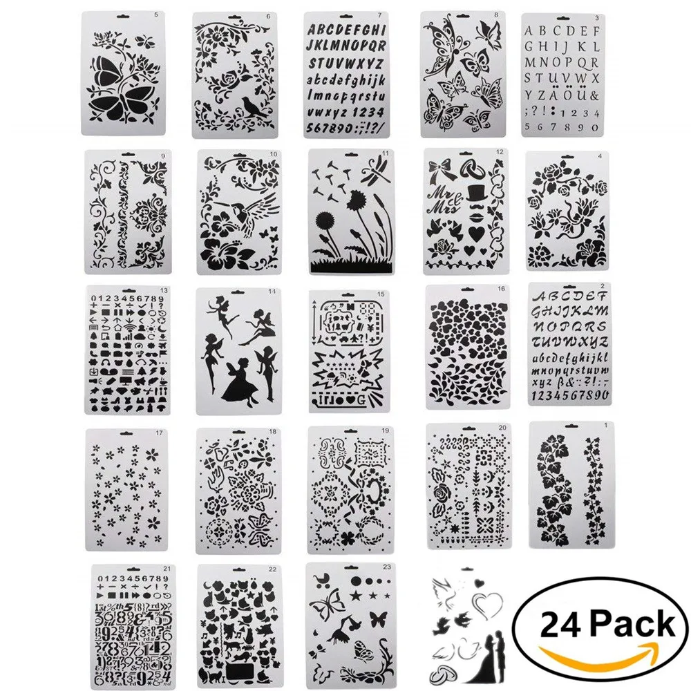 Трафареты для скрапбукинга и детского творчества набор трафаретов рисования на