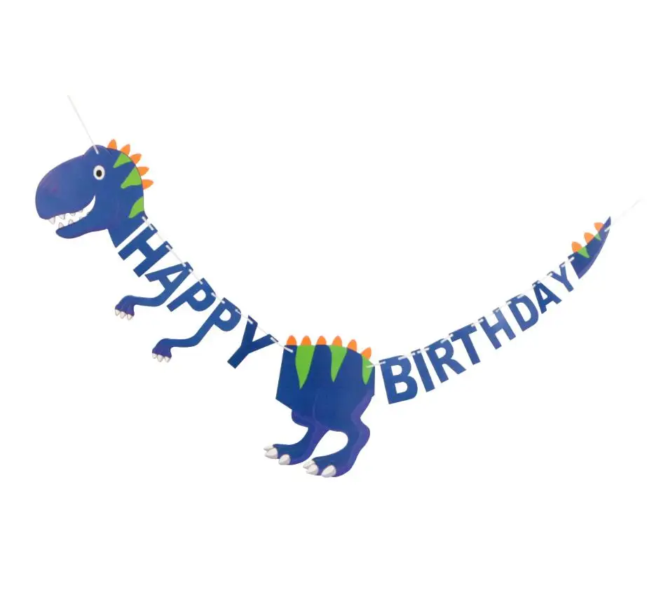 1 шт. мексиканский кактус Вечеринка динозавр с днем рождения баннер Алоха