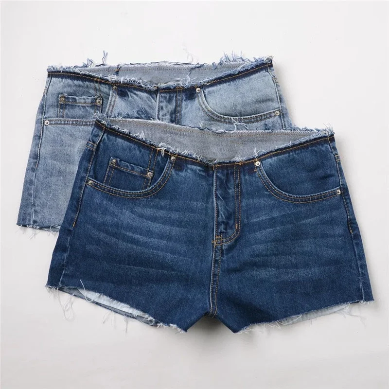 Новый бренд Для женщин Высокая Талия рваные шорты из денима летние модные джинсы