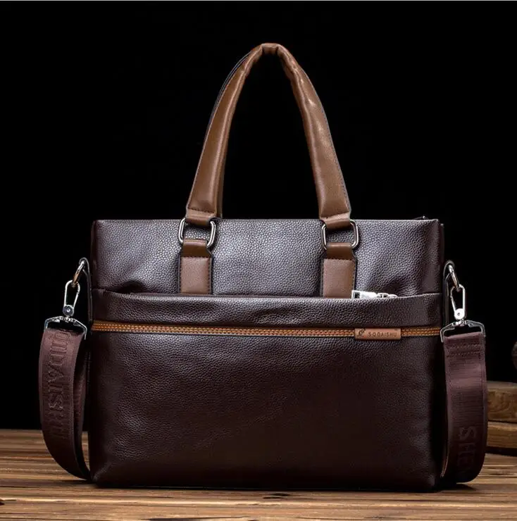 2016 Новый Человек Сумка Из Натуральной Кожи Бизнес Мужчин Компьютер тонкий ad