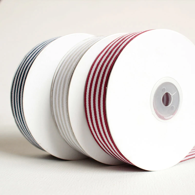 25mm striped Grosgrain Polyester webbing tape 25 yards Garment Accessories ribbon gift wraping diy fabric ribbons | Дом и сад