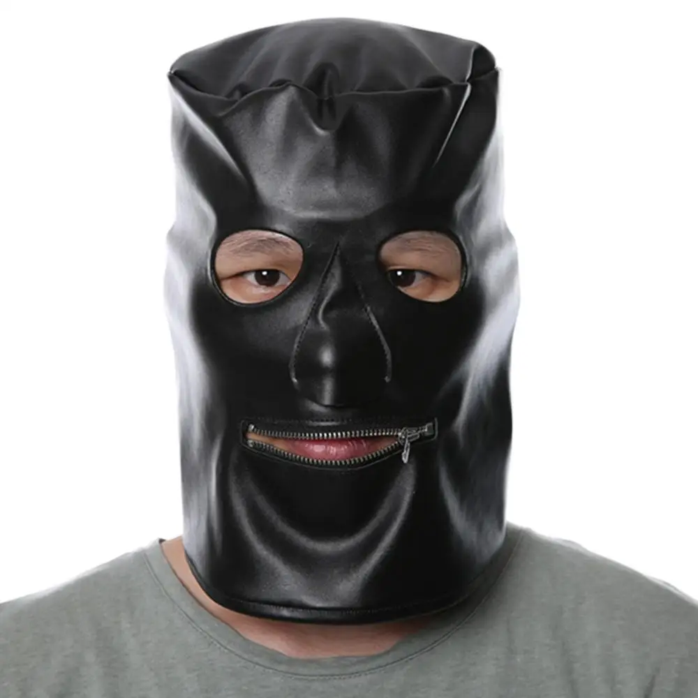 Max полиуретановая маска черные головные уборы на все лицо Женская смешная для