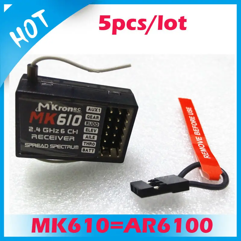 Хорошая цена 5 шт. 2.4 г 6CH MK610 RC приемник функции лучше чем AR6100 | Игрушки и хобби