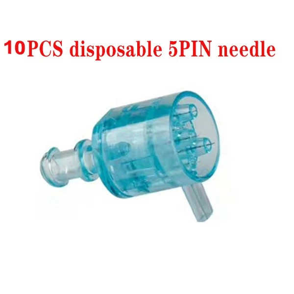10pcs 5PIN needle Корея мезогун EZ отрицательное давление мезопистолет гидролифтинг вода инжектор иглы микрокристалл инъекции инструмент для ухода за кожей - Цвет: 10pcs 5PIN needle
