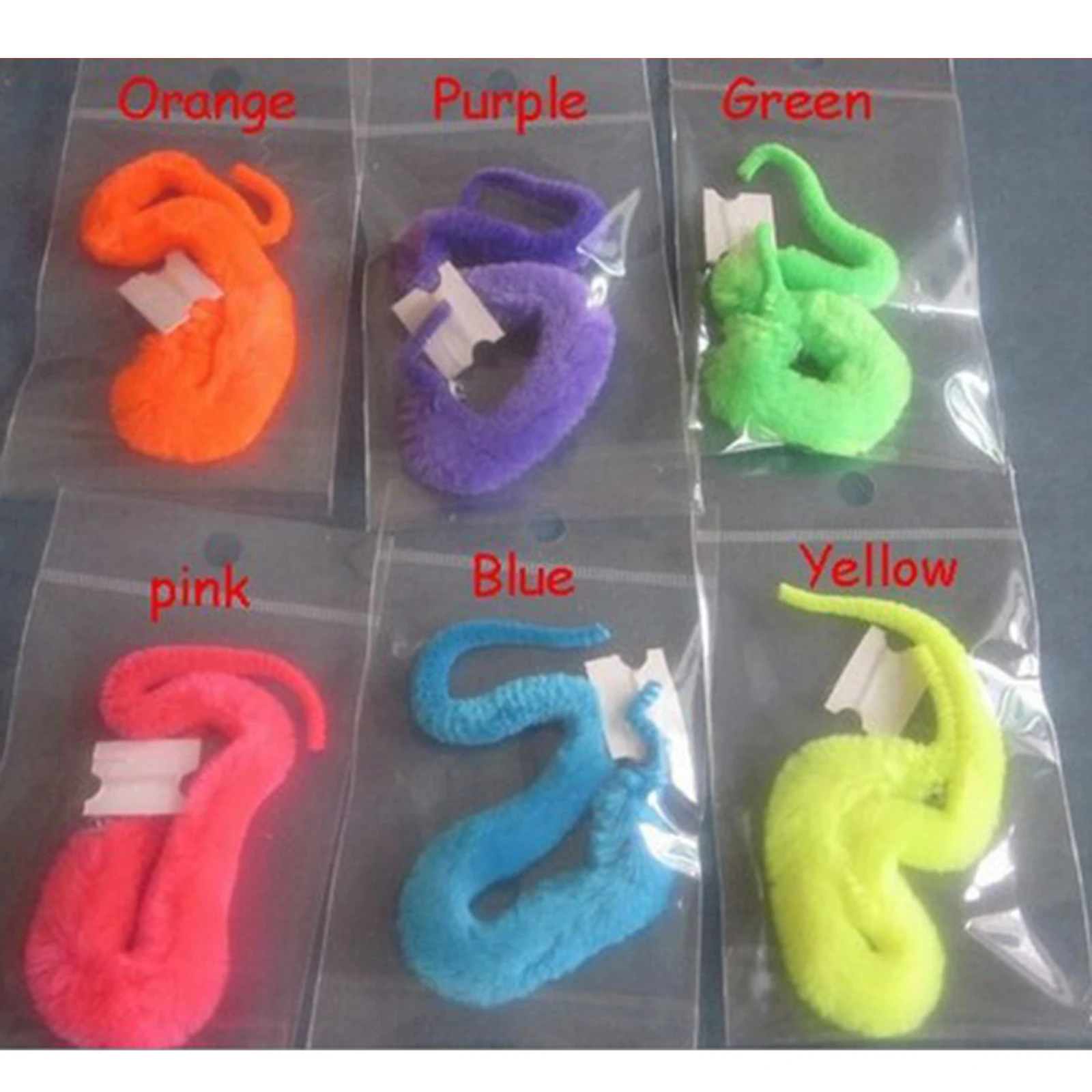 6pcs 1/6 шт./компл. плюше; волшебные игрушки извилистые фокусы забавные Классические игрушки забавные уличные высококачественные солнцезащитные очки червь фокусника для детей и взрослых - Цвет: 6pcs