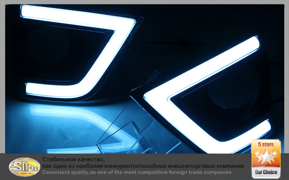 SNCN светодиодный дневные ходовые огни для Toyota Corolla DRL противотуманная фара крышка светильник