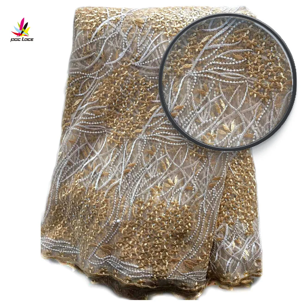 Африканский французский Кружево Ткань высокое качество с Камни в нигерийском