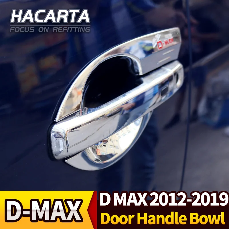 Подходит для 2012 2019 ISUZU d max ABS дверная ручка Чаша хромированная крышка D MAX