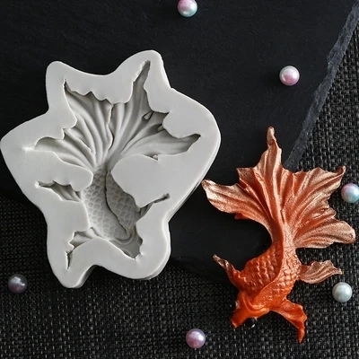 

PRZY Goldfish Mould Fish Carp Mold Silicone Sugarcraft Fondant Mould Clay Cake Decorating Tools Mold Silicone Chocolate Resin