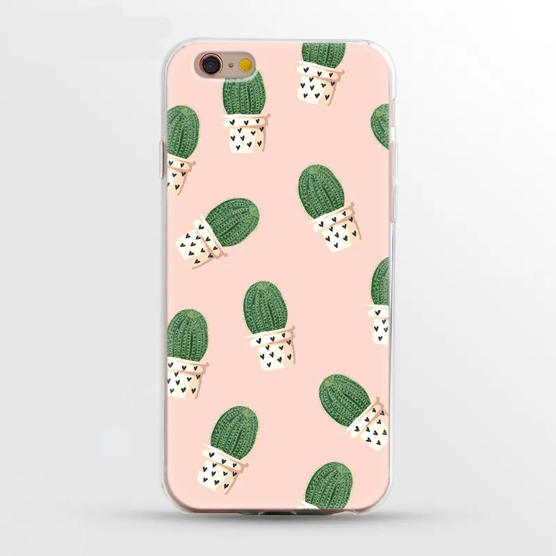 Cactus Funda For iphone accessories Case 6 Silicone Luxury Iphone 5 5S SE 6S 7 8 Plus X XS Capa Coque |