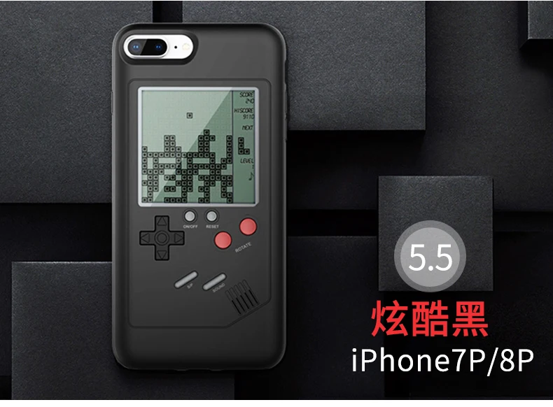 Ретро GB Gameboy Tetris чехлы для телефонов iPhone 6, 6s, 7, 8 Plus, мягкий ТПУ чехол для игровой консоли для iPhone X, XS, XR Max