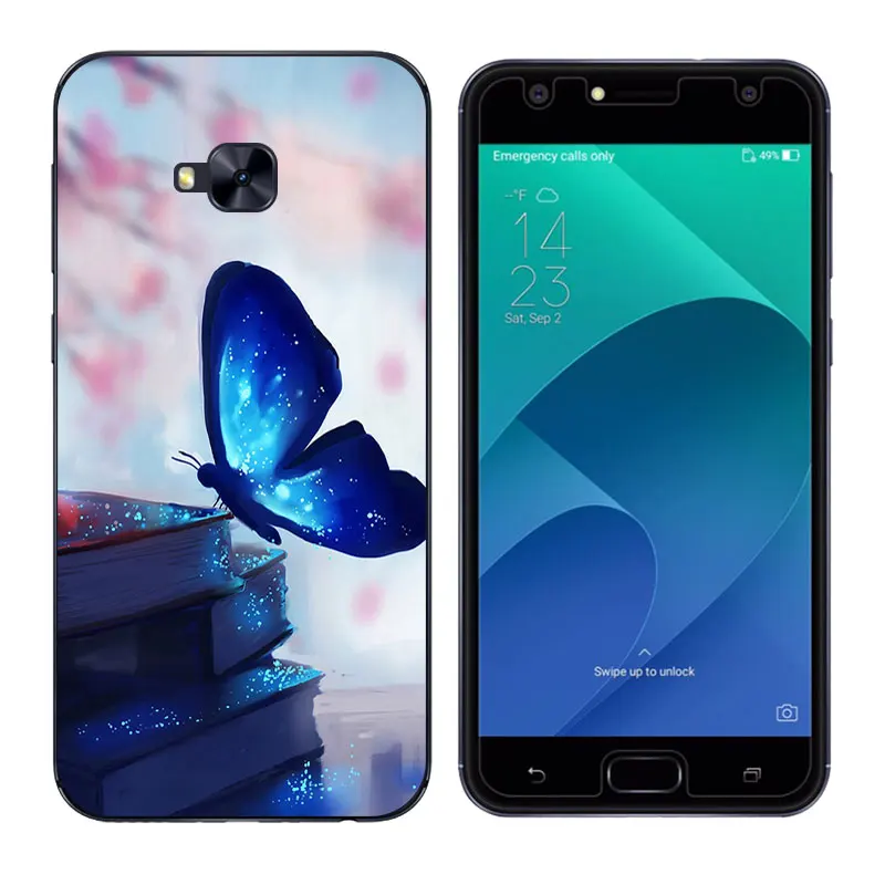 for Asus Zenfone 4 Selfie ZD553KL Case Cover Skateboard Printing Soft Silicon 5.5&quot Phone Bags |