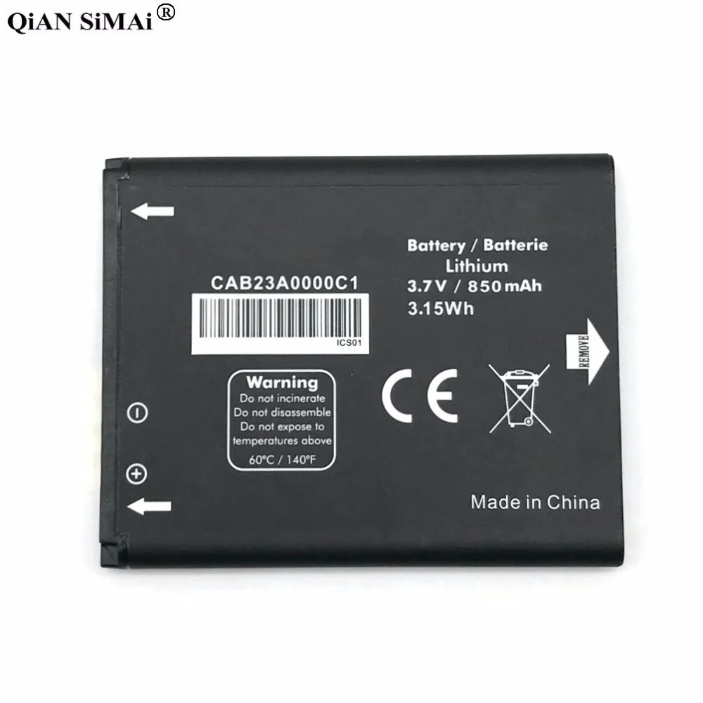 Новый высококачественный аккумулятор CAB23A0000C1 850 мАч для телефона Alcatel one Touch OT710 OT888A