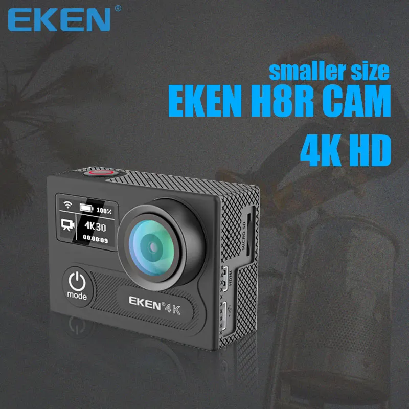 Оригинальная Экшн камера eken H8R Ultra HD с разрешением 4K 30 кадров в секунду и