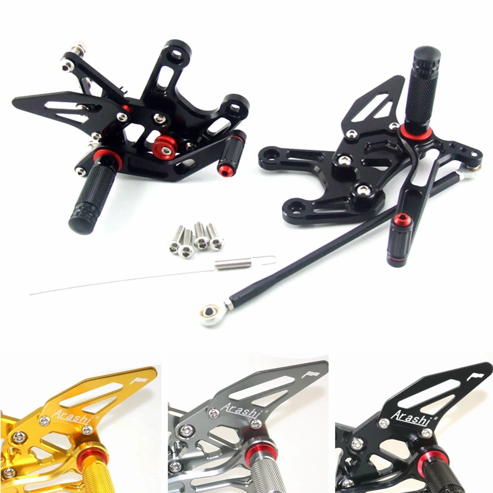 

ЧПУ регулируемый задний комплект задних комплектов для KAWASAKI ZX10R 2008 2009 2010 подставка для ног