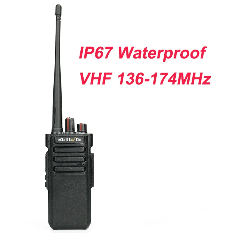 IP67 VHF 136-174MHz Пара высокой мощности Retevis RT29 Walkie Talkie IP67 Водонепроницаемый UHF400-480MHz VOX TOT Scan 2 Way Радио HF трансивер+ программный кабель - Цвет: IP67 VHF 136-174MHz