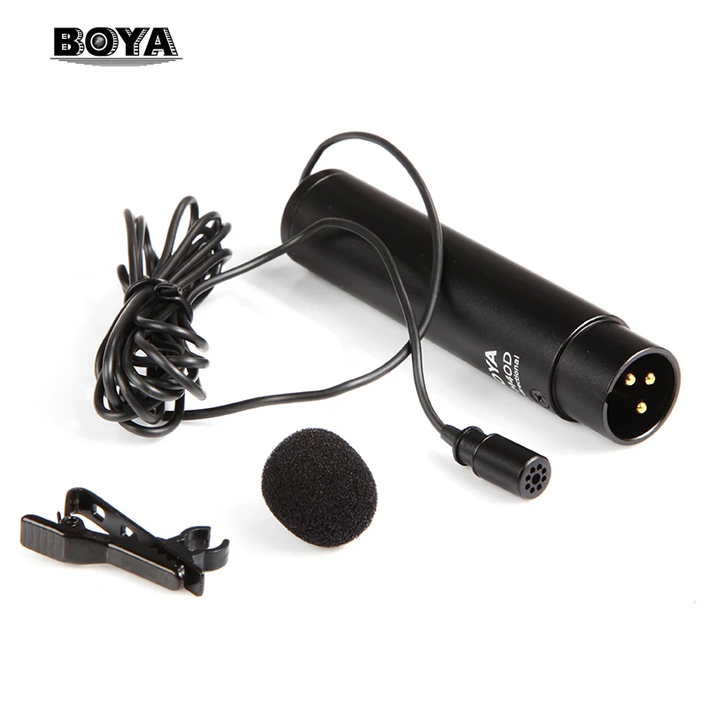 BOYA BY M40D всенаправленный Lavalier микрофон для Sony Panasonic видеокамера ZOOM H4n H5 H6 M4OD|lavalier