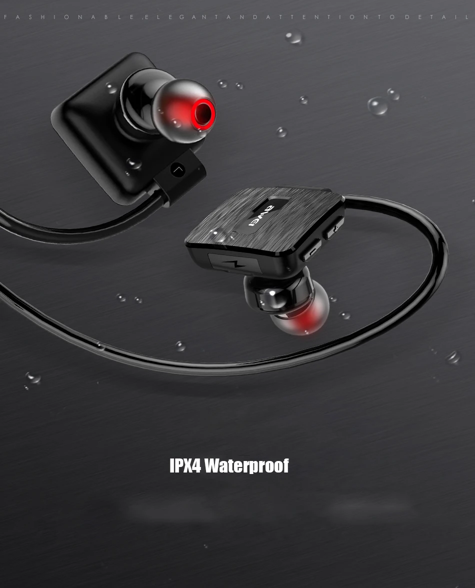 AWEI A848BL беспроводные Bluetooth наушники с микрофоном 3D стерео водонепроницаемая Спортивная гарнитура наушники для телефонов