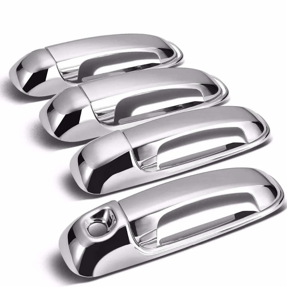 ABS хромированная крышка дверной ручки + задней крышки для 02-08 Dodge Ram 1500/04-09 2500/03-09 3500 4