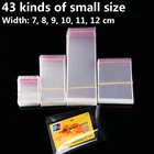 Прозрачные самозапечатывающиеся пакеты для конфет, печенья, маленькие подарочные пакеты для ювелирных украшений, прозрачная пластиковая упаковка, целлофановый виолончелевый пакет